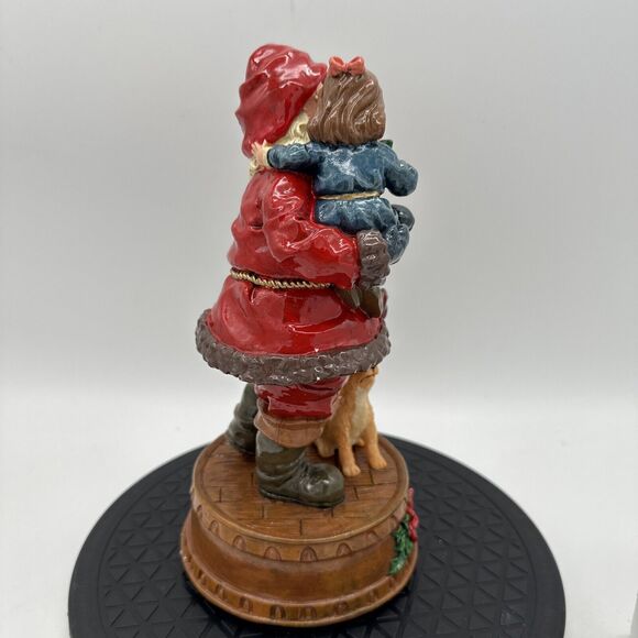 Home for the Holidays Visions of Santa 1898 Resin Santa Musical Figure 10" NEW - Picture 5 of 6